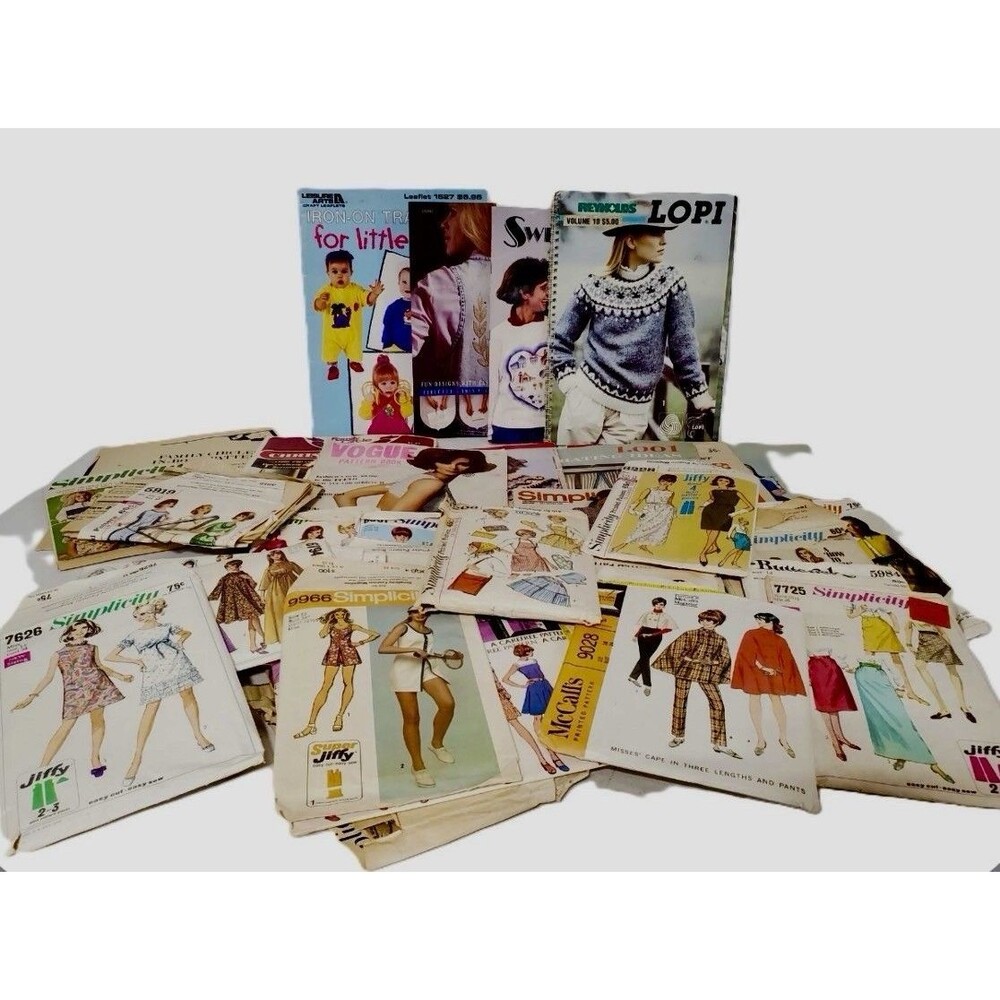 Vintage Simplicity Vogue Butterick McCall's Sewing Patterns Large Lot!